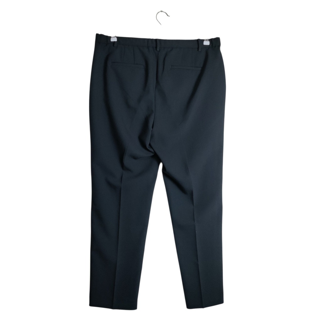 Talbots Cambridge Pant Womens 16W Black Straight Leg Trousers Stretch Office
